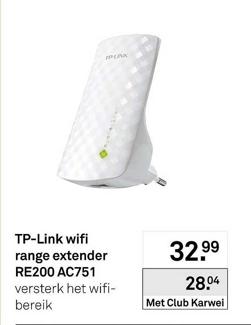 TP-Link wifi range extender RE200 AC751