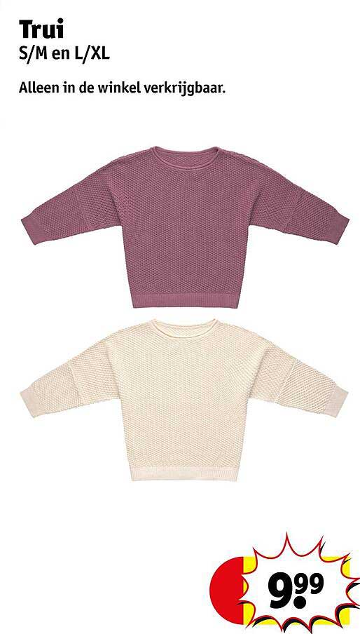 Trui S/M en L/XL
