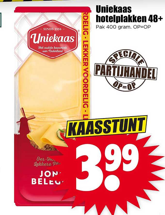 Uniekaas hotelplakken 48+ - KAASSTUNT