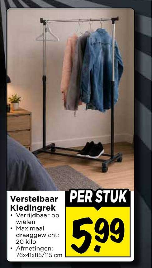 Verstelbaar Kledingrek