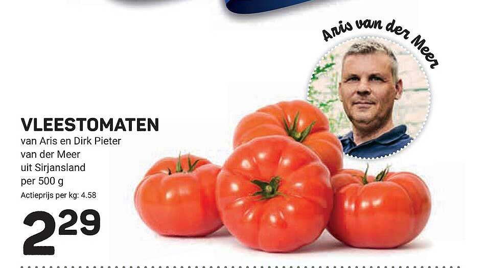 VLEESTOMATEN van Aris en Dirk Pieter van der Meer uit Sirjansland per 500 g