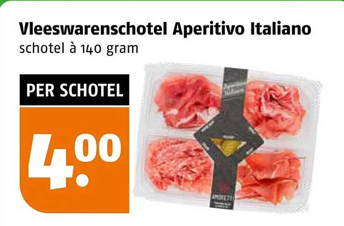 Vleeswarenschotel Aperitivo Italiano schotel à 140 gram