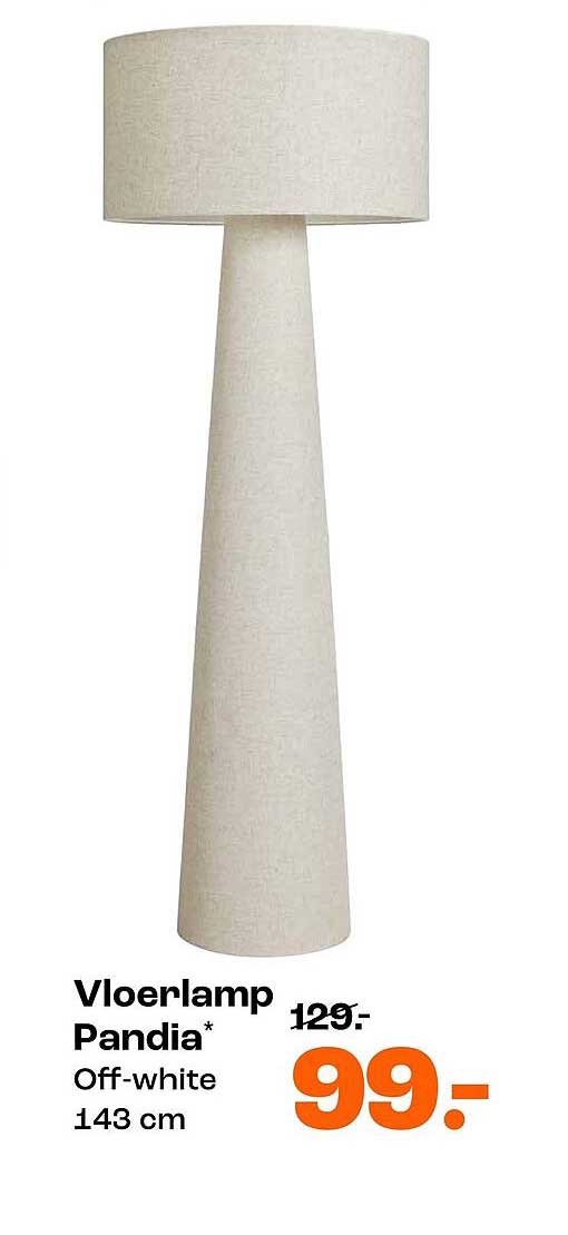 Vloerlamp Pandia* Off-white 143 cm