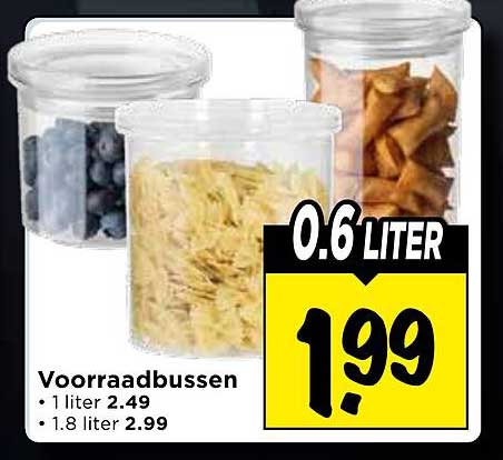 Voorraadbussen 0.6 liter