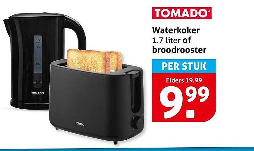 Waterkoker 1.7 liter of broodrooster