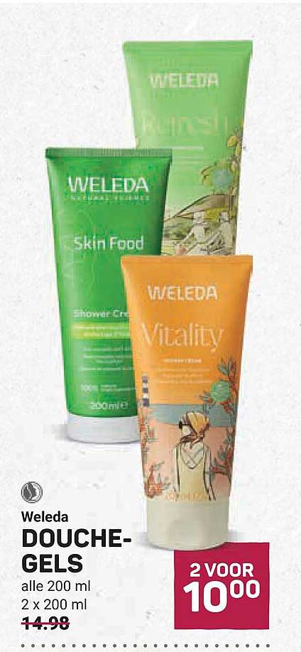 Weleda Douche-gels alle 200 ml 2 x 200 ml