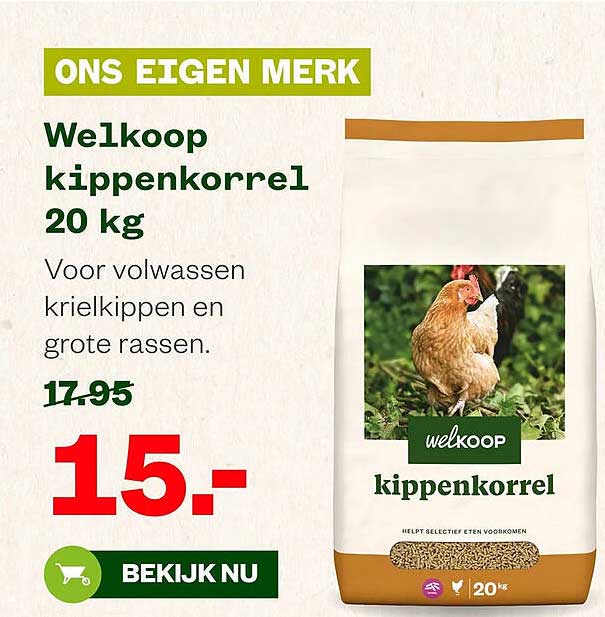 Welkoop kippenkorrel 20 kg