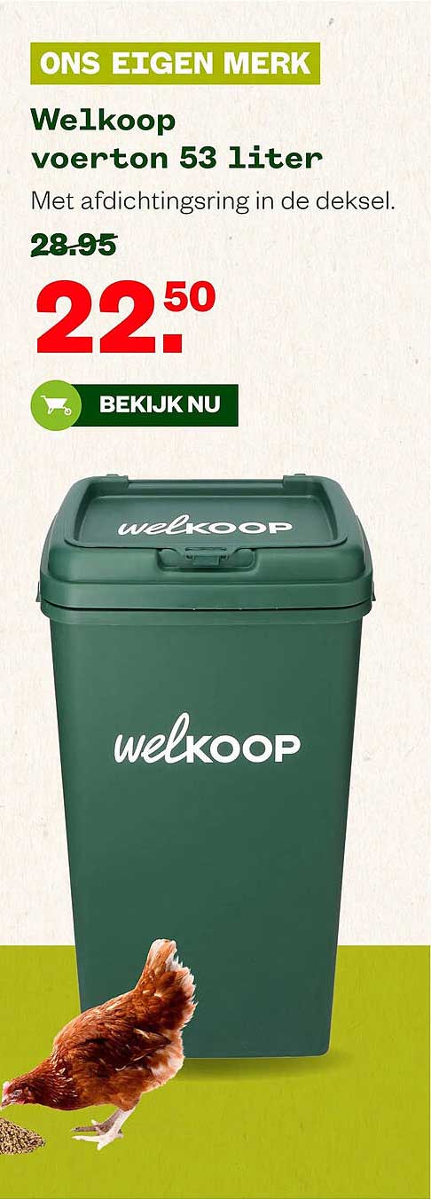 Welkoop voerton 53 liter
