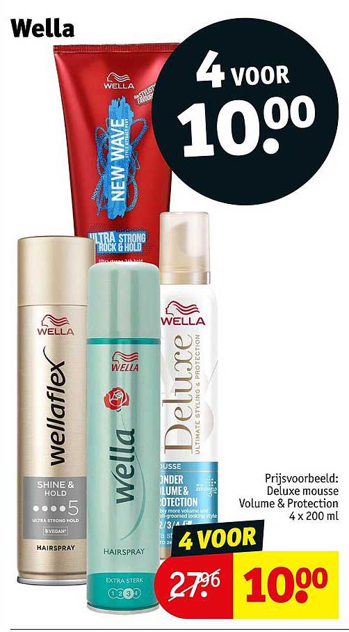 Wella 4 voor 10.00