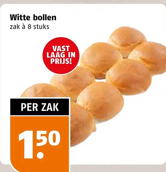 Witte bollen - zak à 8 stuks