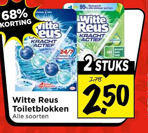 Witte Reus Toiletblokken Alle soorten 2 stuks
