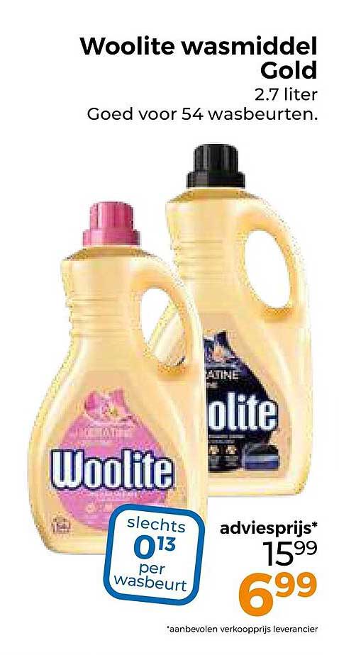 Woolite wasmiddel Gold 2.7 liter