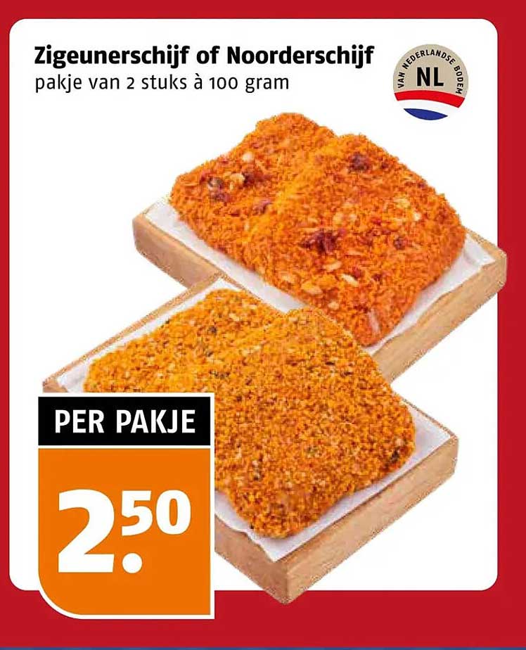Zigeunerschijf of Noorderschijf pakje van 2 stuks à 100 gram