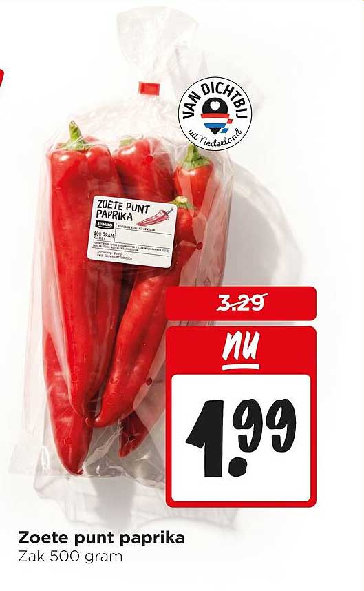 Zoete punt paprika