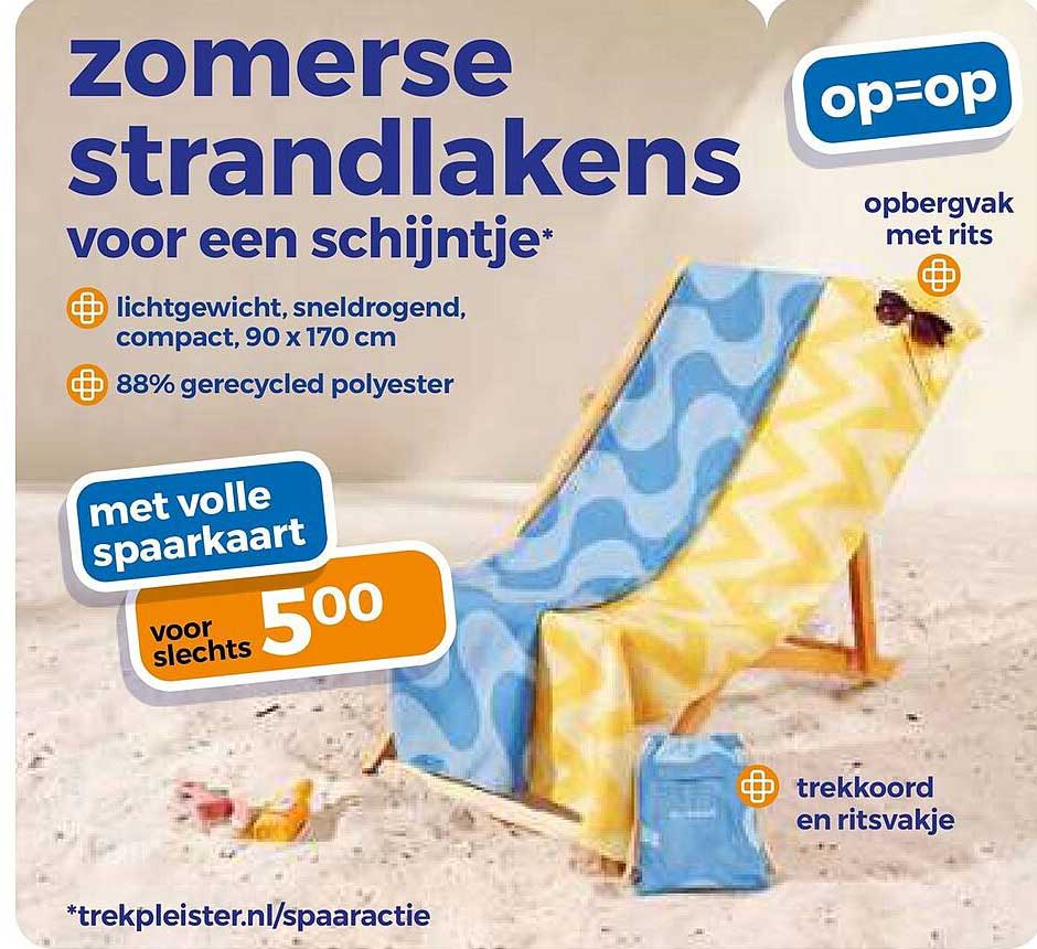zomerse strandlakens voor een schijntje*