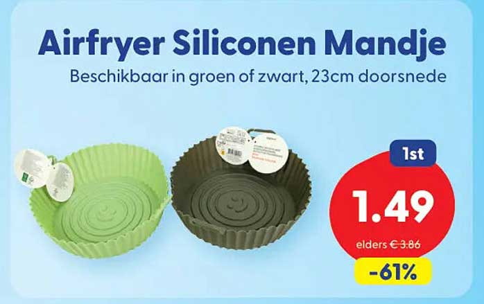 Airfryer Siliconen Mandje