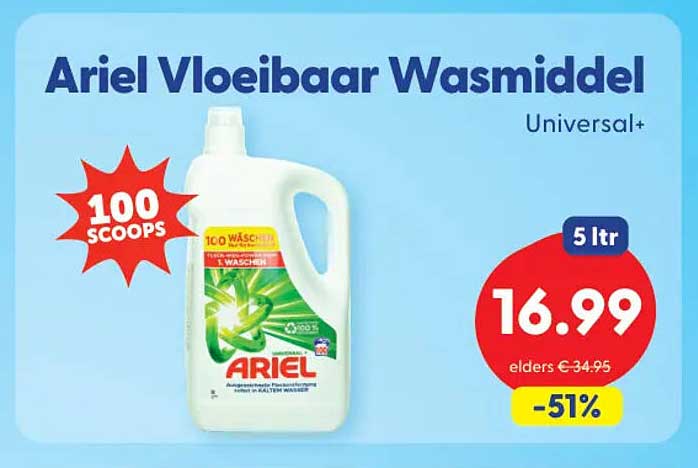 Ariel Vloeibaar Wasmiddel Universal+