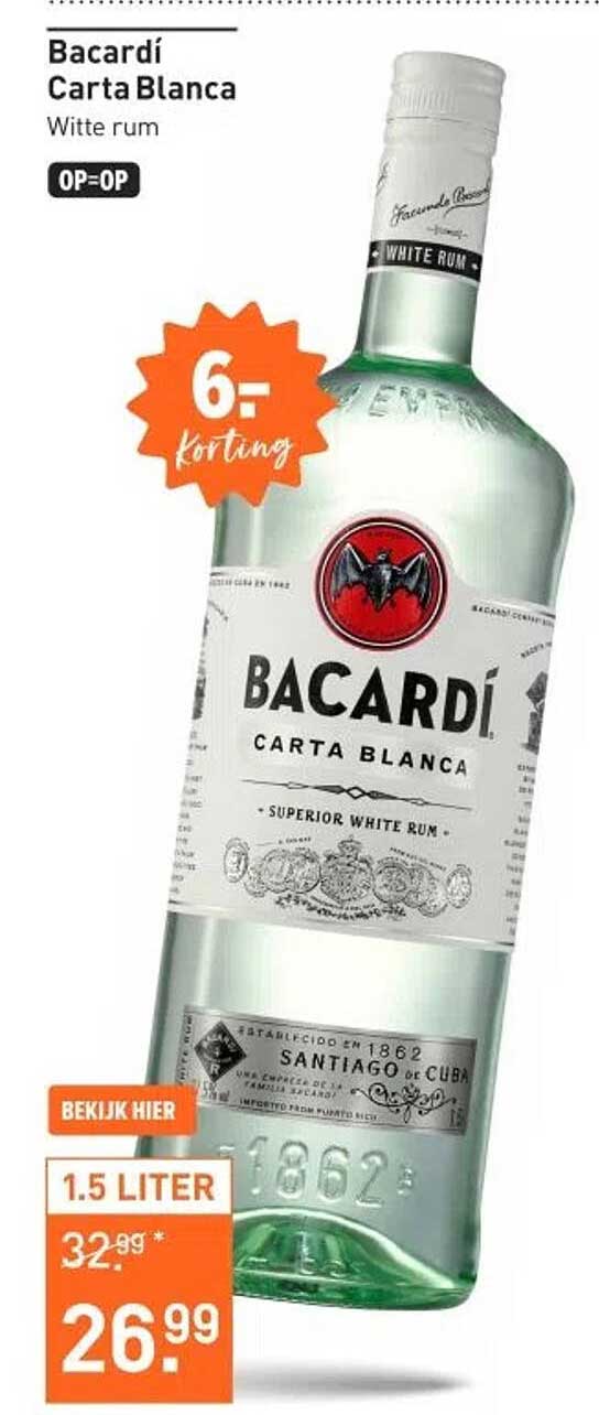 Bacardí Carta Blanca Witte rum