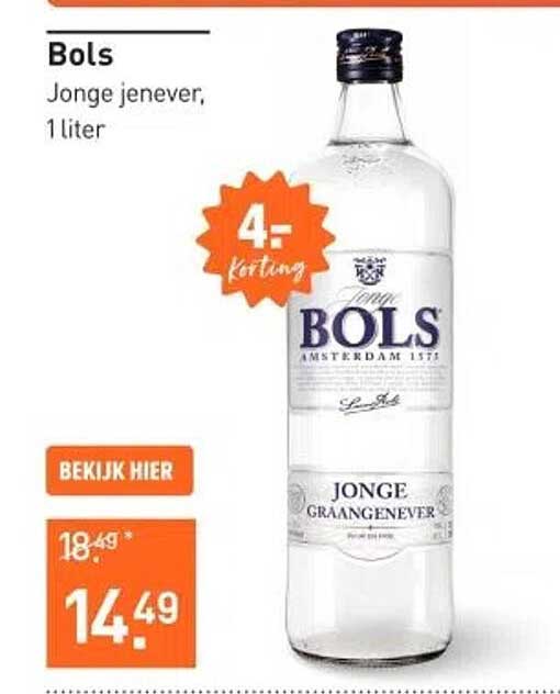 Bols Jonge jenever, 1 liter