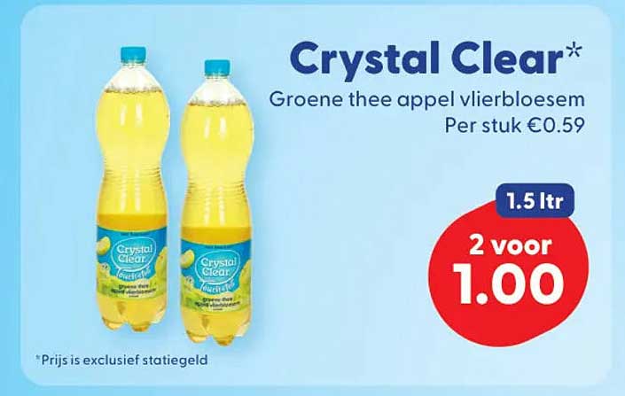 Crystal Clear Groene thee appel vlierbloesem