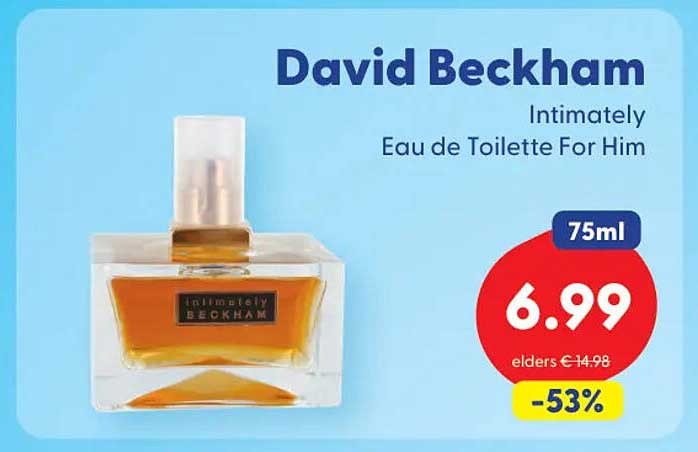David Beckham Intimately Eau de Toilette For Him 75ml