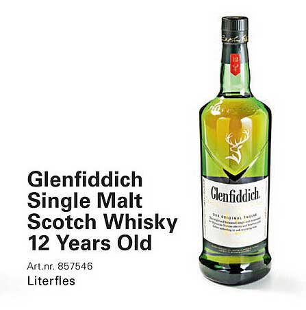 Glenfiddich Single Malt Scotch Whisky 12 Years Old