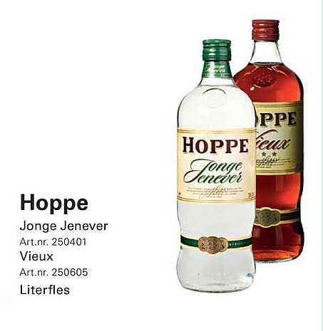 Hoppe Jonge Jenever & Vieux - Literfles