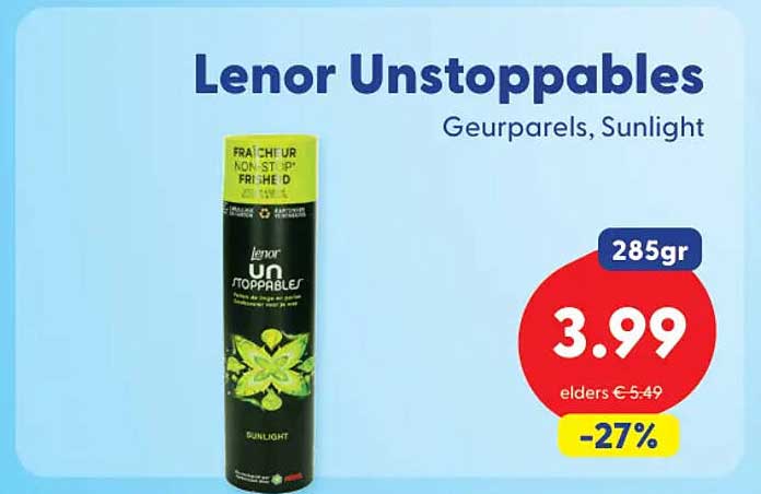 Lenor Unstoppables Geurparels, Sunlight