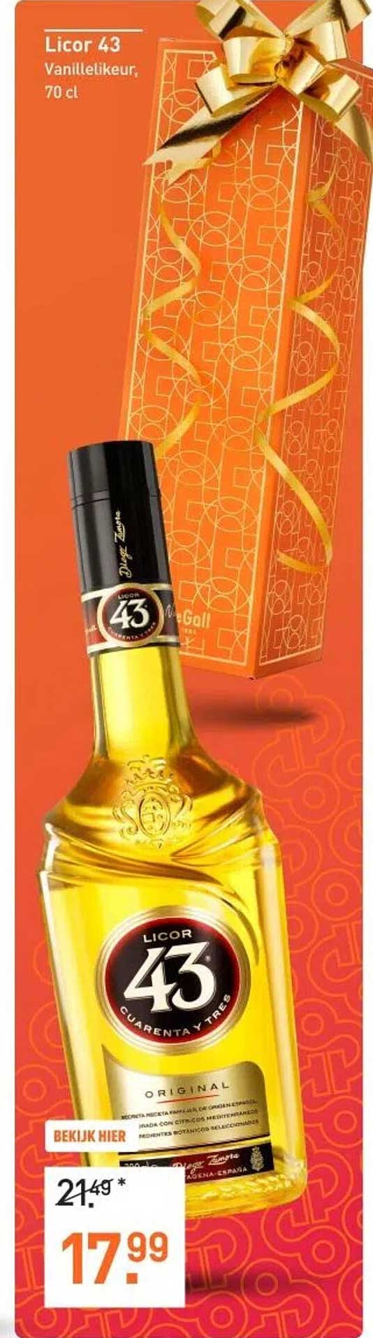 Licor 43 Vanillelikkeur, 70 cl
