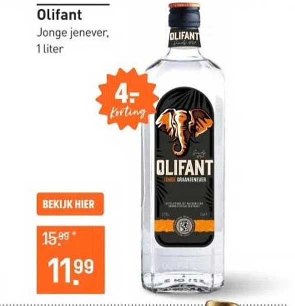 Olifant Jonge jenever, 1 liter