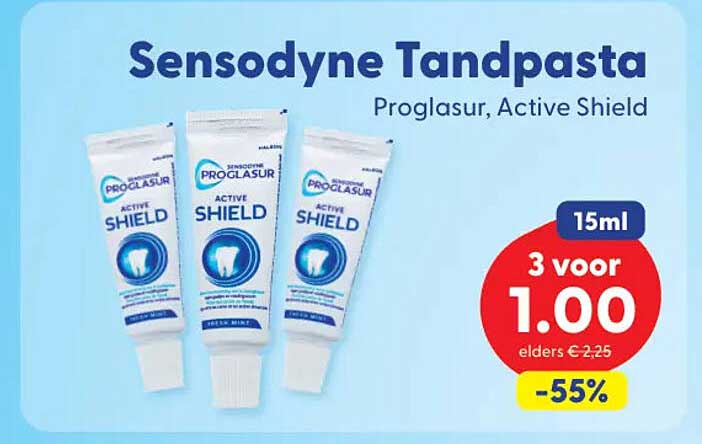 Sensodyne Tandpasta Proglasur, Active Shield