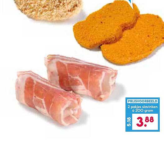 2 pakjes slavinken à 200 gram