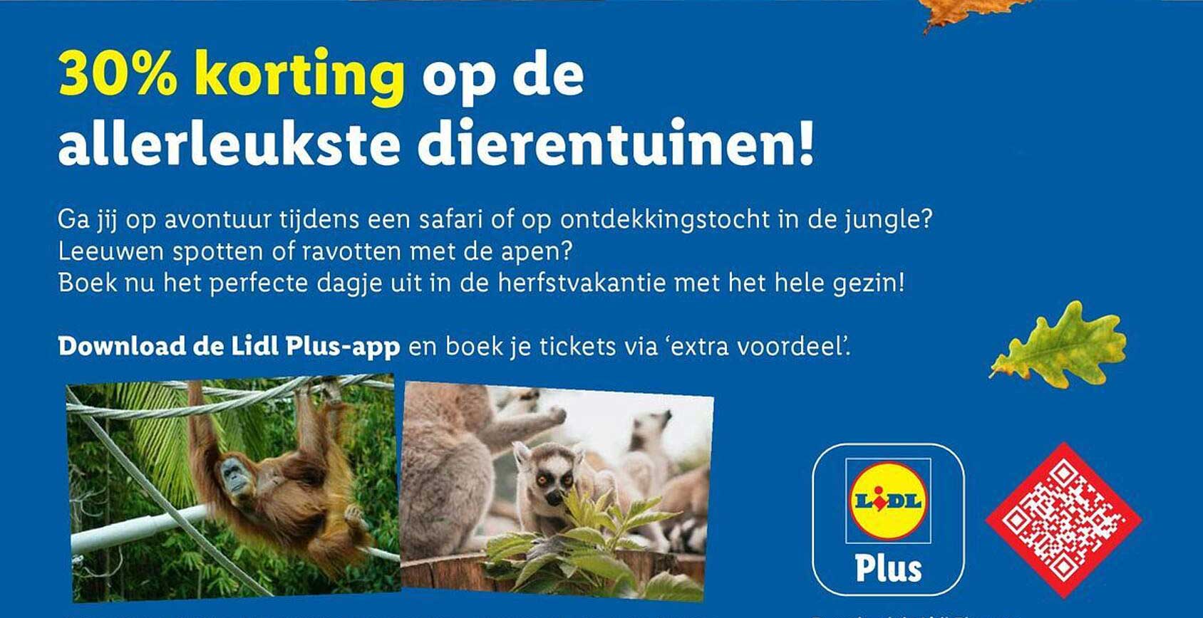 30% korting op de allerleukste dierentuinen!