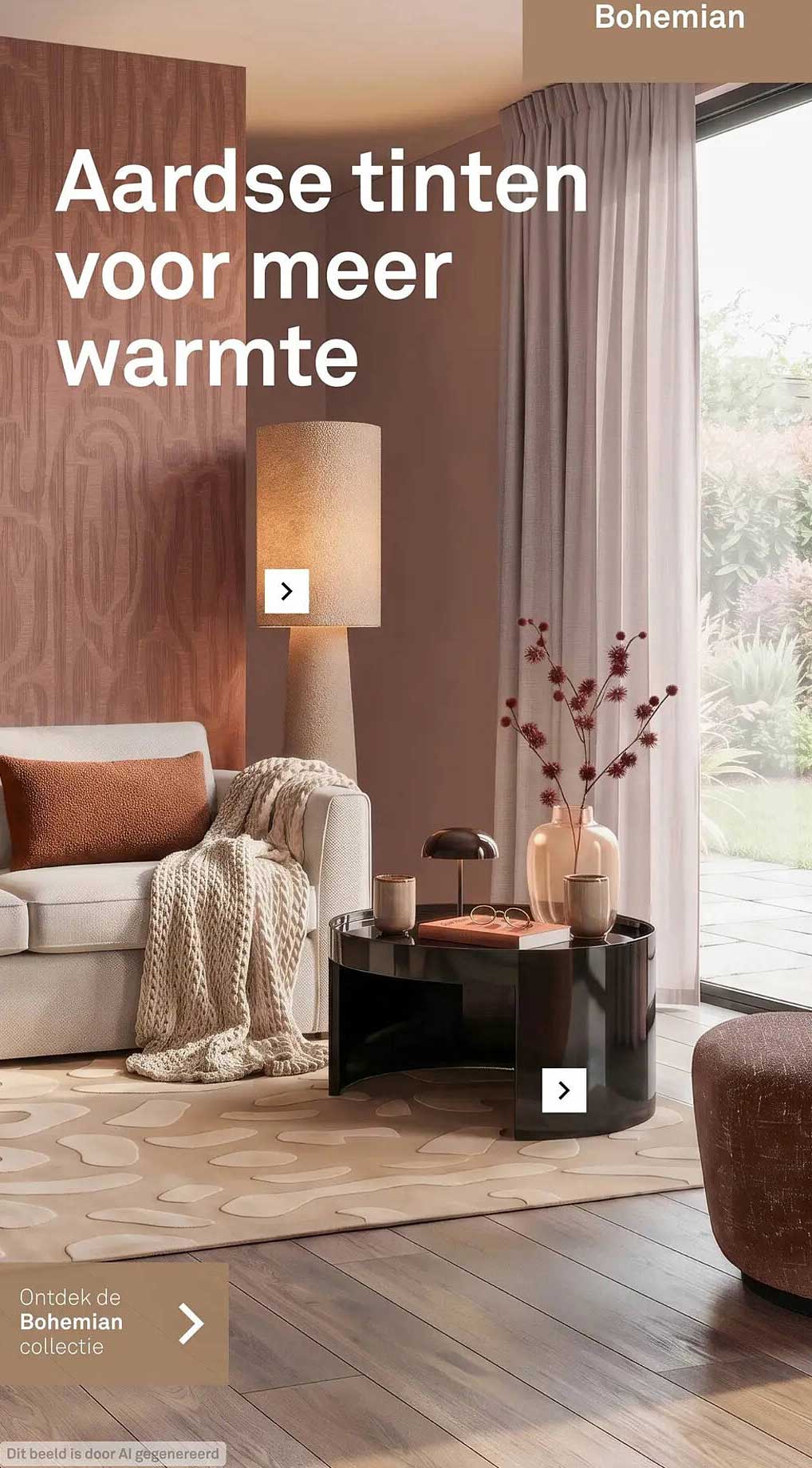 Aardse tinten voor meer warmte