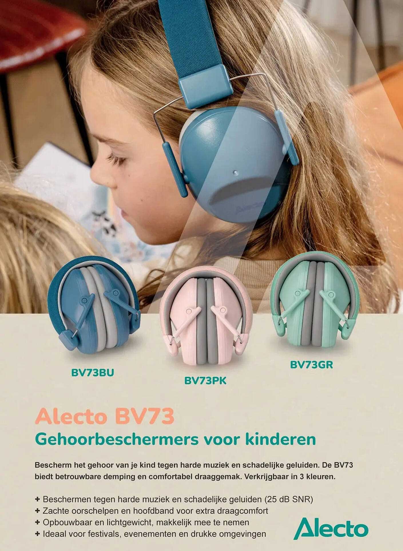 Alecto BV73 Gehoorbeschermers voor kinderen