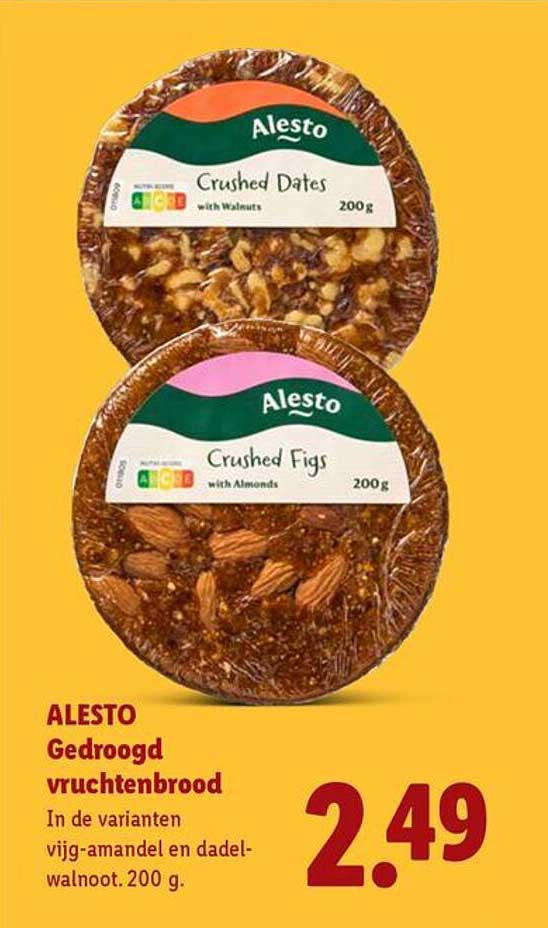 ALESTO Gedroogd vruchtenbrood