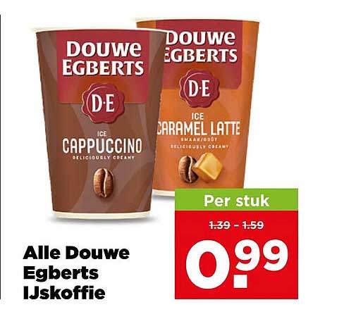 Alle Douwe Egberts IJskoffie