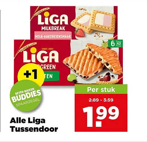 Alle Liga Tussendoor +1