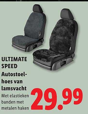Autostoelhoes van lamsvacht
