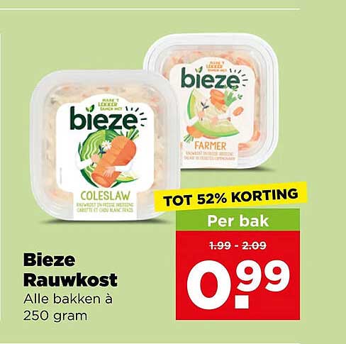 Bieze Rauwkost TOT 52% KORTING