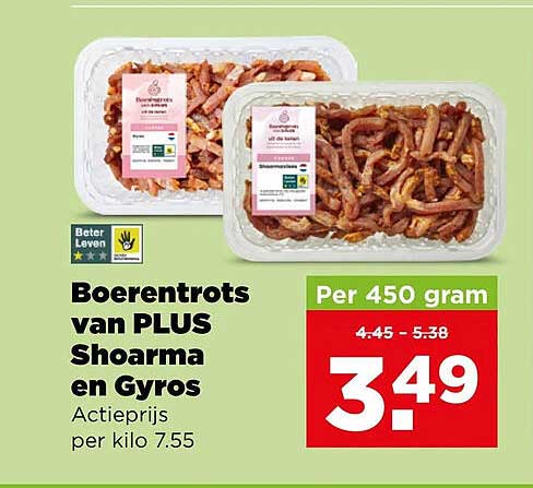 Boerentrots van PLUS Shoarma en Gyros