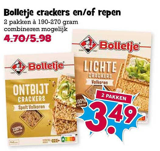 Bollettje crackers en/of repen