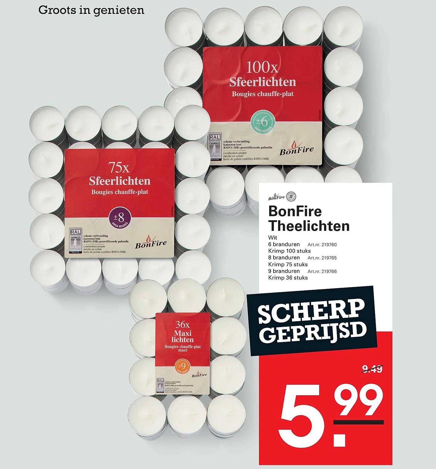 BonFire Theelichten