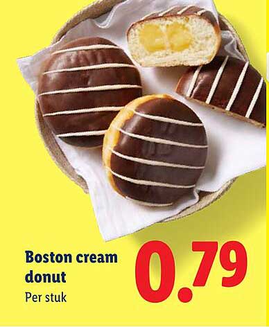 Boston cream donut