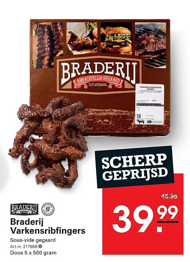 Braderij Varkensribfingers