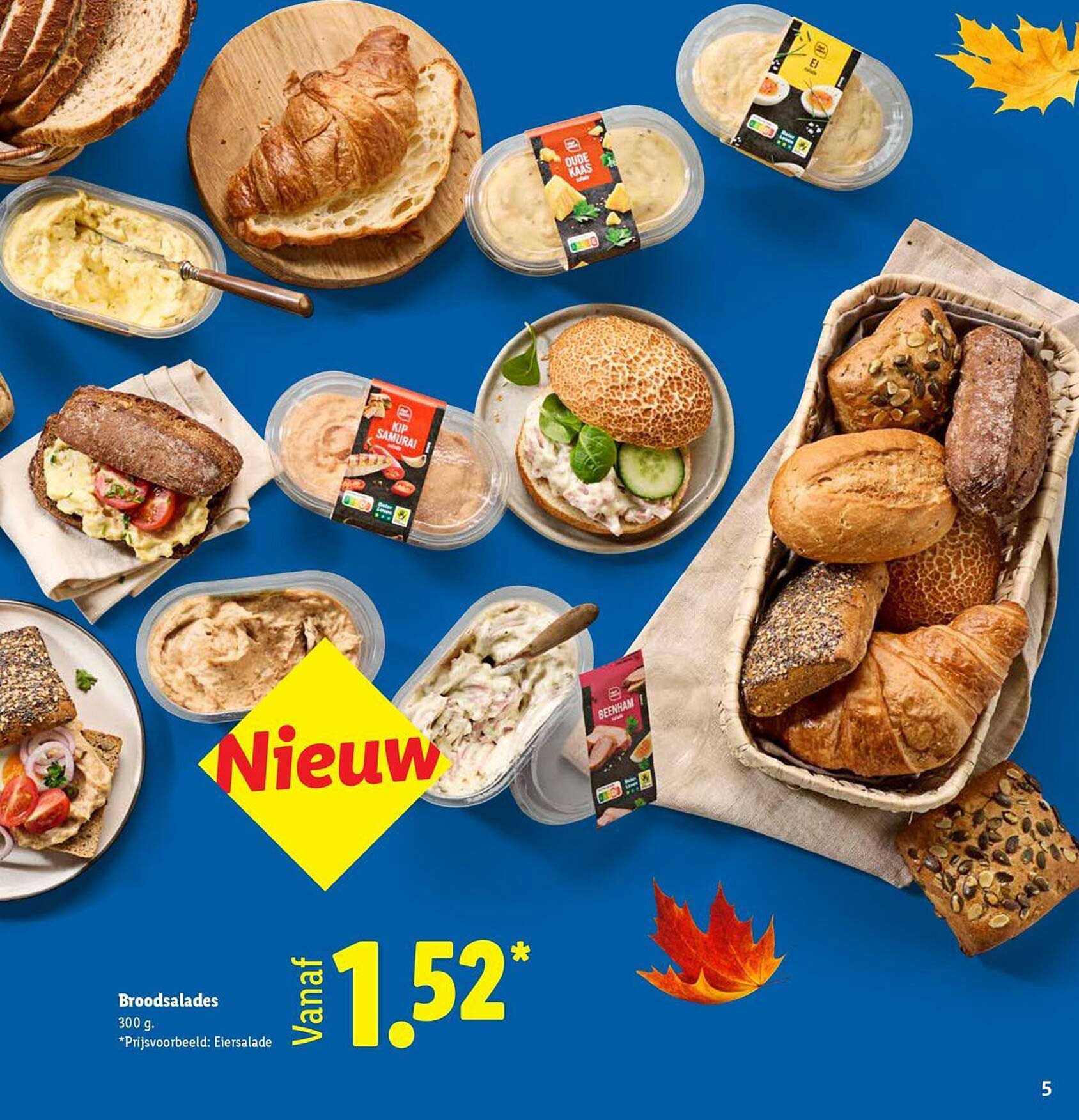 Broodsalades 300 g. Nieuw