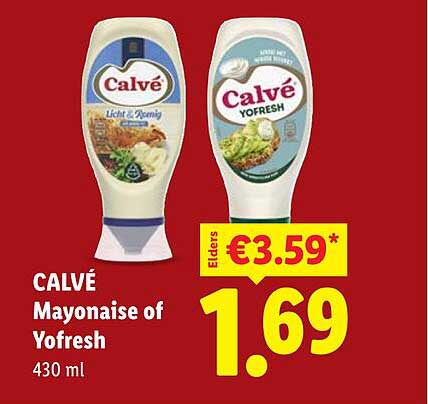 CALVÉ Mayonaise of Yofresh 430 ml
