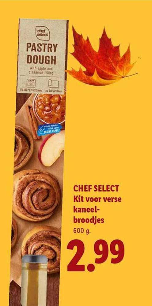 CHEF SELECT Kit voor verse kaneel-broodjes 600 g