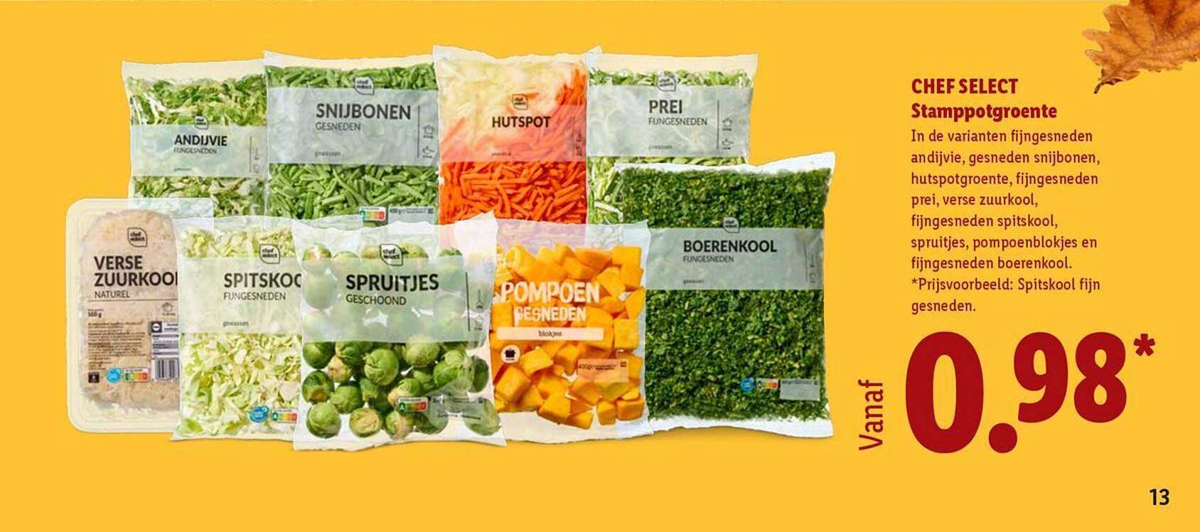 CHEF SELECT Stamppotgroente