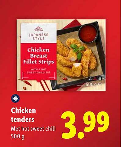 Chicken tenders Met hot sweet chili 500 g
